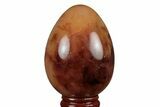 Colorful, Polished Carnelian Agate Egg - Madagascar #219017-1